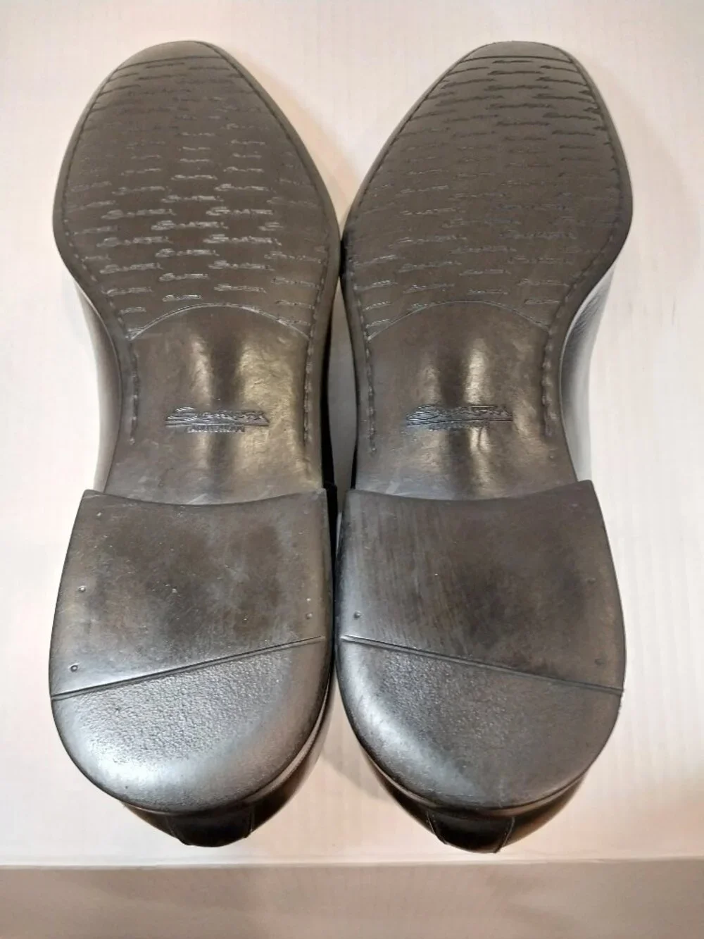 SANTONI men's (SAVE $775) size 9.5 D black Derby.
